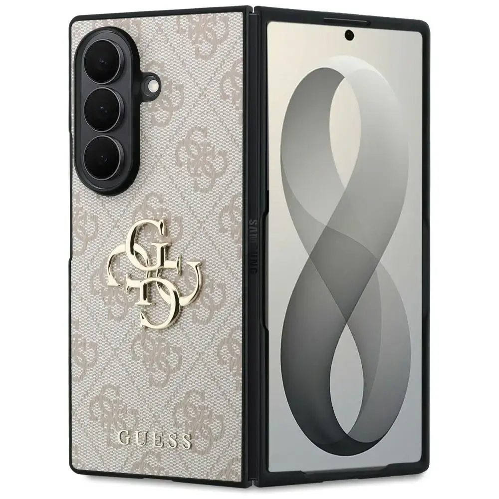 Guess 4G Metal Logo чехол для телефона Samsung Galaxy Z Fold 8 Ultra (F976) розовый