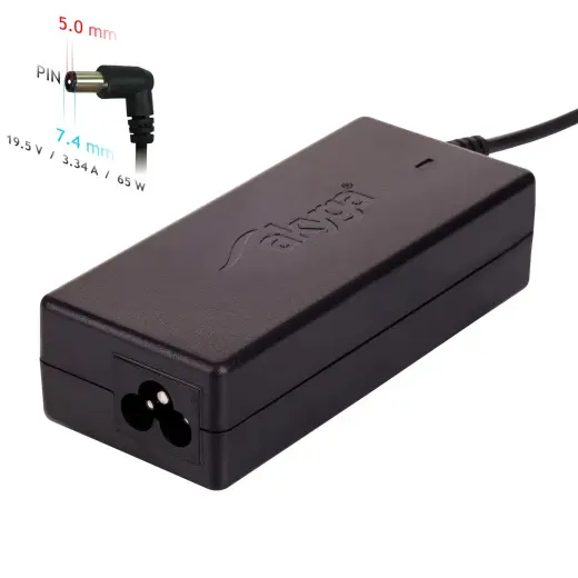 Notebook power supply Akyga AK-ND-05 19.5V | 3.34A 65W 7.4 x 5.0 mm + pin DELL 1.2m