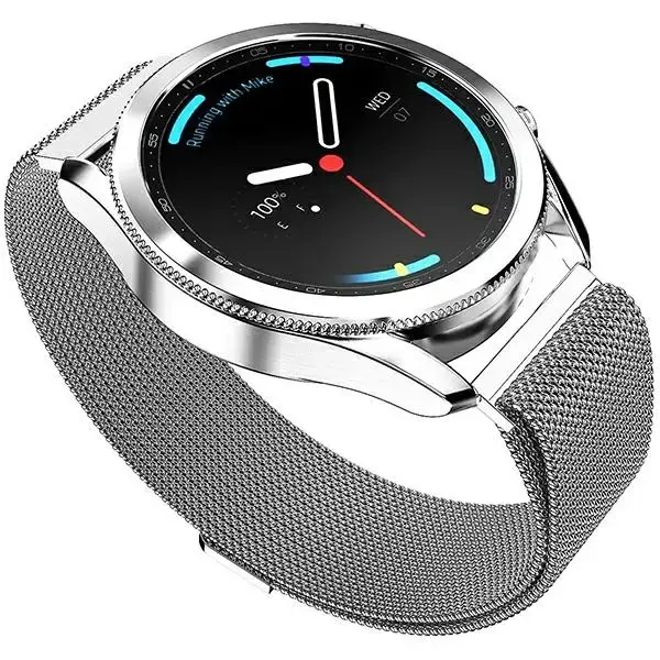 Mercury Milanese loop viedpulksteņa siksniņa priekš Apple Watch (42/44/45 mm) | nerūsējošs tērauds | sudraba krāsā