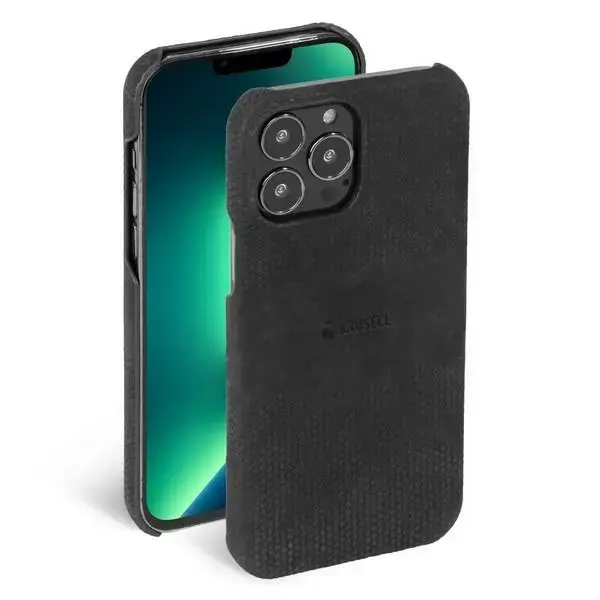 Krusell Leather Cover iPhone 13 Pro Max 6.7" czarny|black 62402