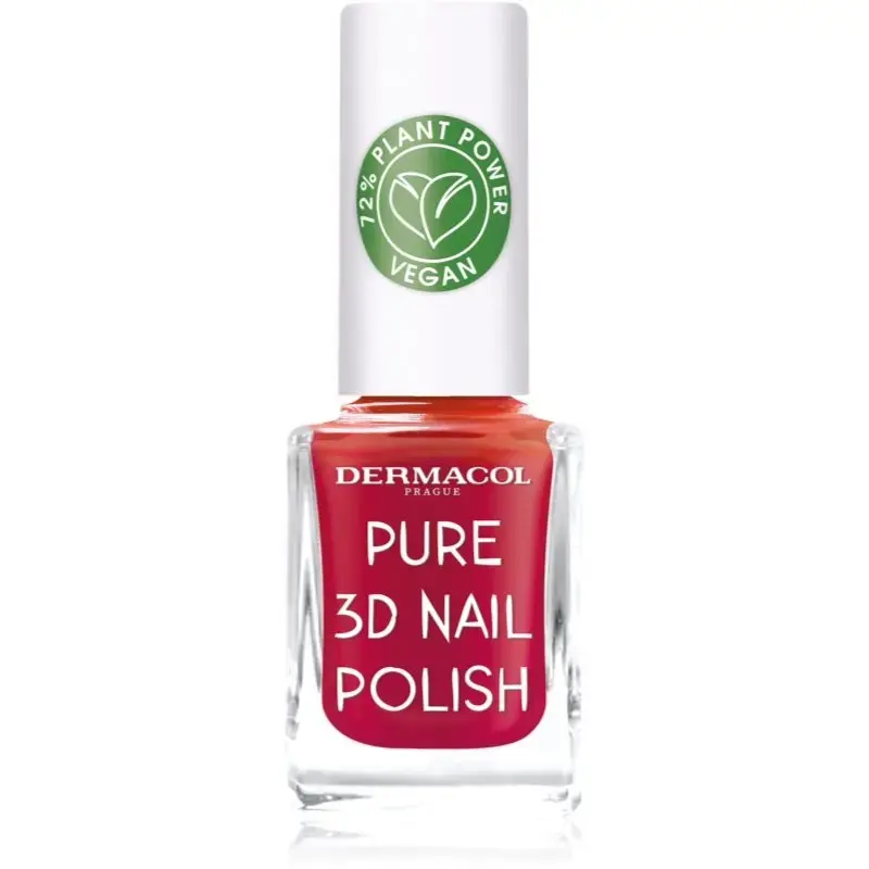 Dermacol Pure 3D Nail Polish Shade 04 Poppy Red 11 Ml