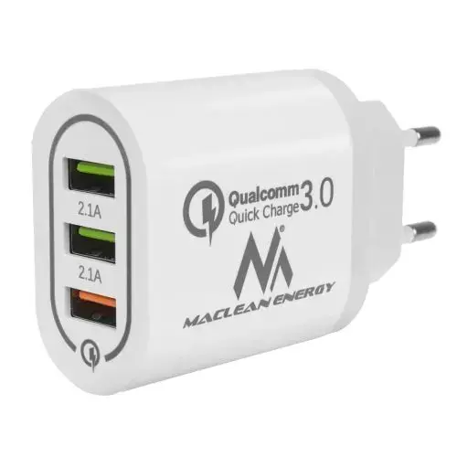 MACLEAN MCE479W tīkla lādētājs | 18W | QC | USB-A