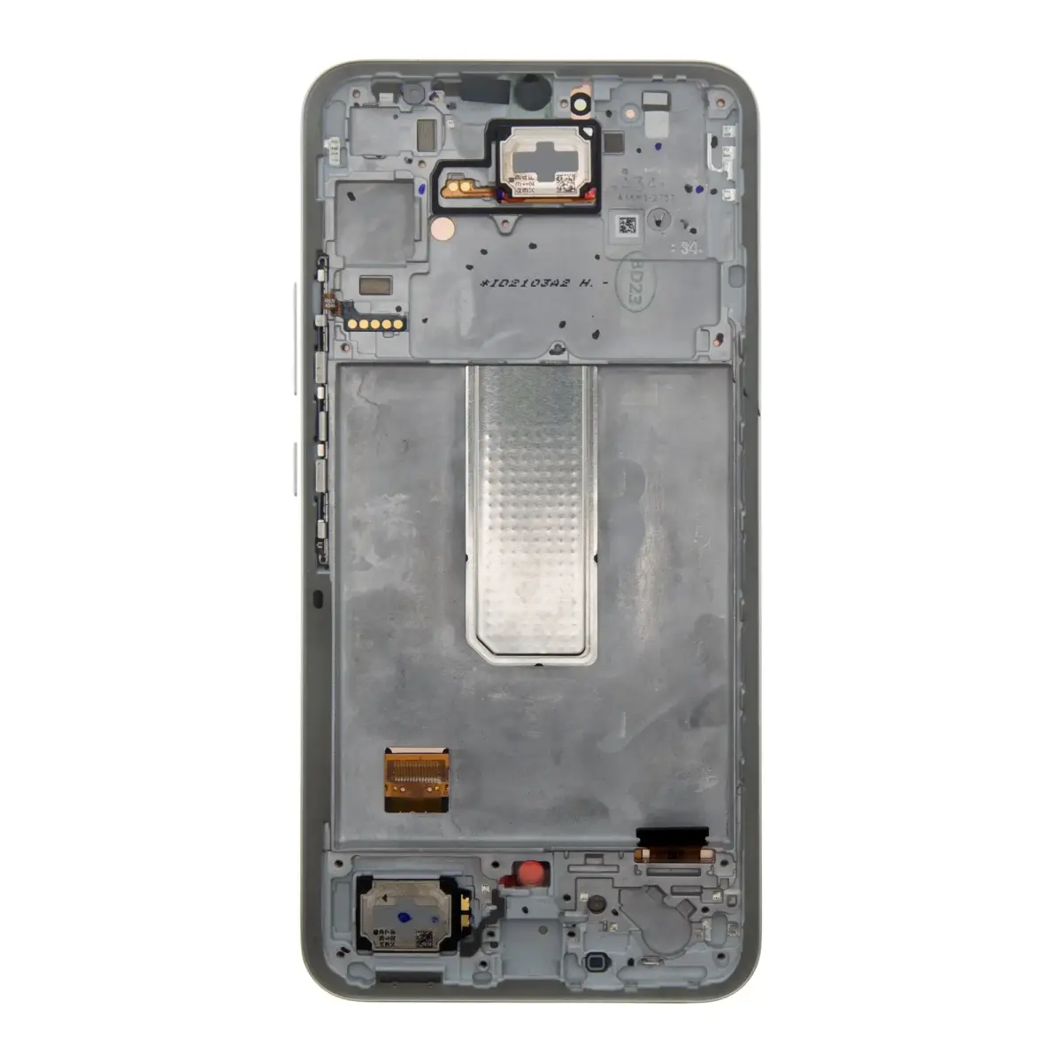 LCD display + Touch Unit + Front Cover Samsung A346B Galaxy A34 5G Awesome Silver (Service Pack)