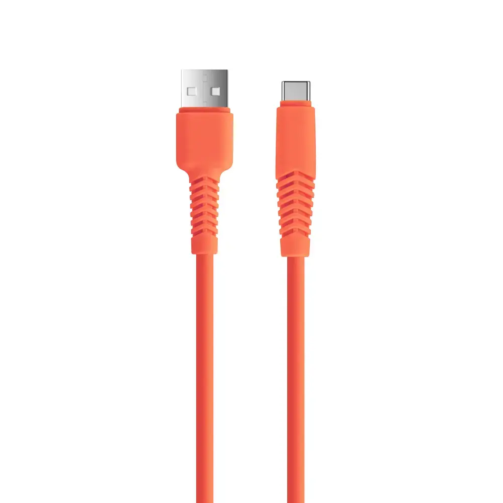 Setty KSA-C-1.5210 datu pārraides un uzlādes vads | USB-A uz USB-C | 10.5W | 1.5m | oranžs