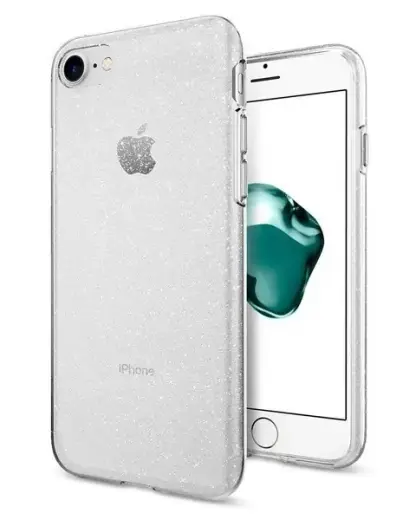Spigen Liquid Crystal Glitter прозрачный чехол для телефона с поддержкой MagSafe Apple iPhone 7|8|SE 2020|SE 2022 прозрачный