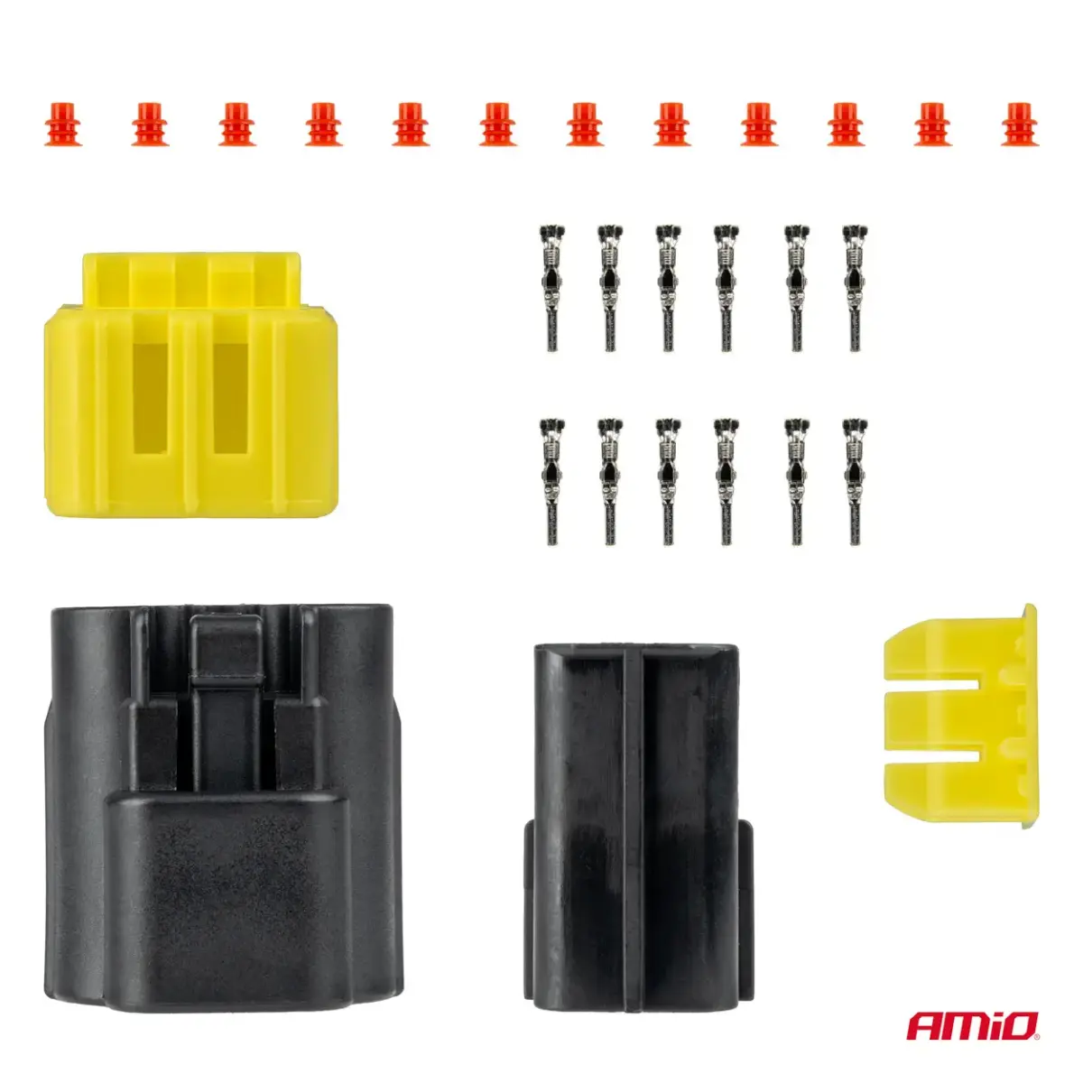 Connector plug and socket set 6 PIN 2.2mm AMIO-04349