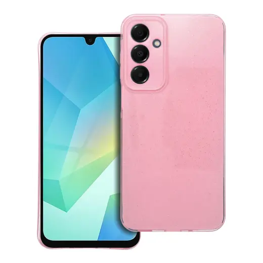 Clear 2 mm Blink telefono dėklas Samsung Galaxy A16 5G (A166) | A16 4G (A165) rožinis