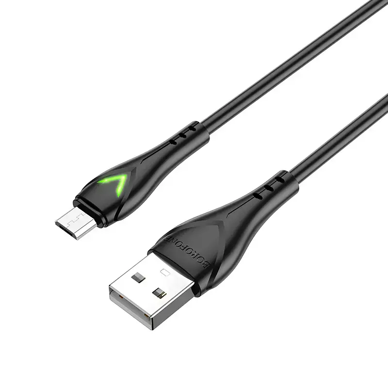 Borofone BX65 Bright data transfer and charging cable | USB-A to Micro USB | 10W | 1m | black