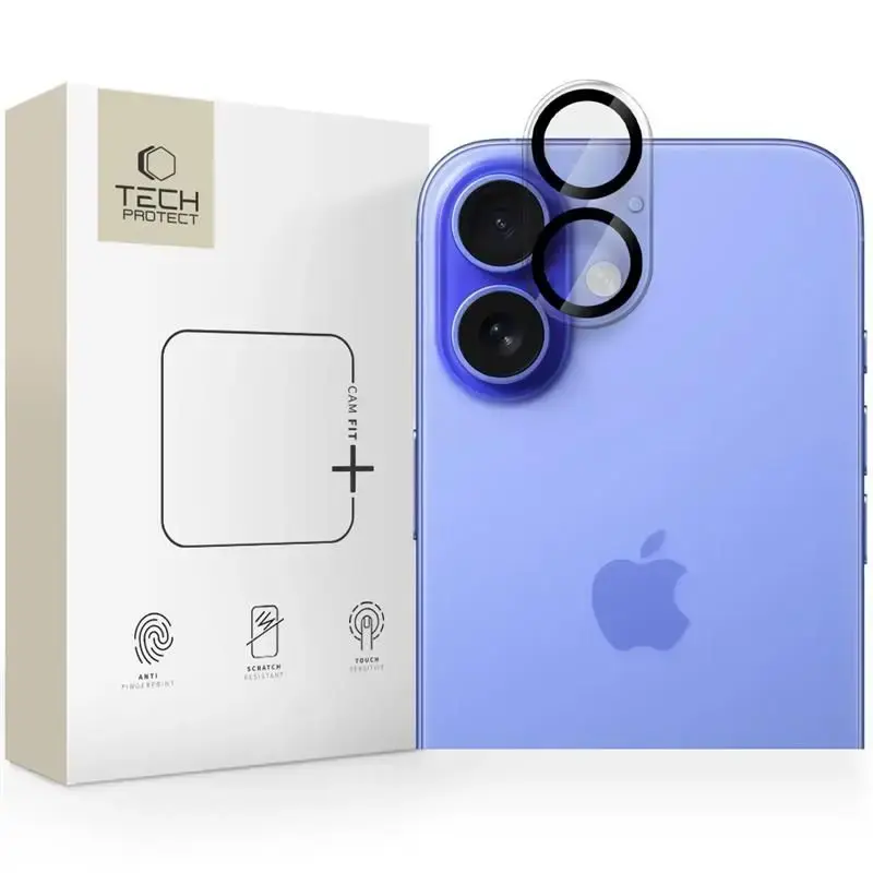 TECH-PROTECT aizsargstikls telefonam iPhone 16 | iPhone 16 Plus caurspīdīgs