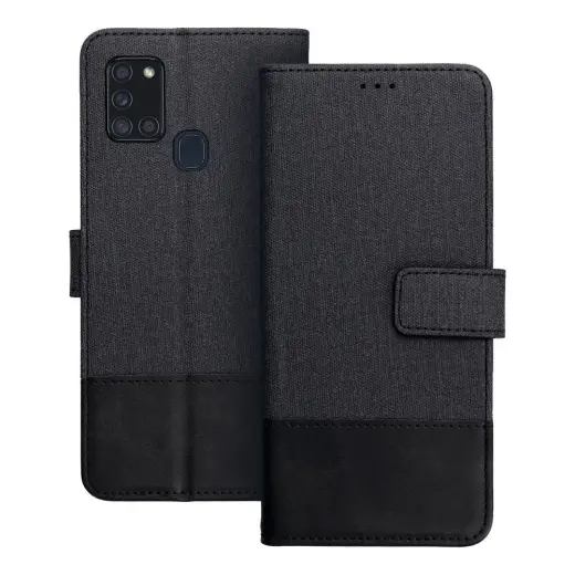GOMMA raamatutüüpi telefoni ümbris Samsung Galaxy A21s (A217) must