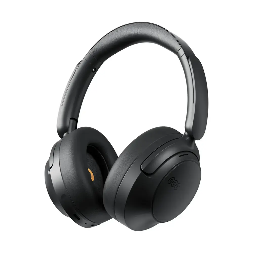 QCY H3S Wireless On-Ear Headphones with LDAC and ANC Noise Cancellation - Black