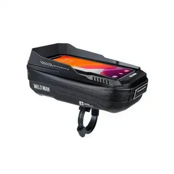 WILDMAN traveling bag for bike handlebars with zipper 0,6L (4 "- 7") XT3 black