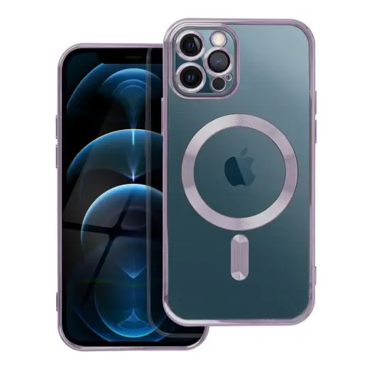 Electro Mag phone case with MagSafe support for iPhone 12 Pro purple