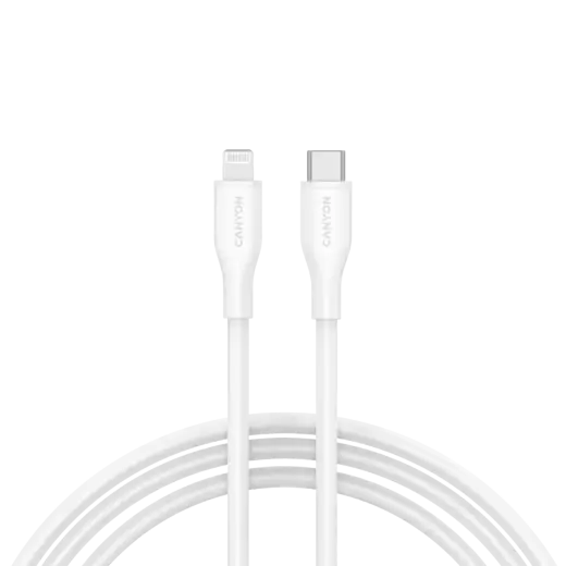 Canyon CLNM60 datu pārraides un uzlādes vads | MFI | USB-C uz Lightning | 60W | 1m | balts