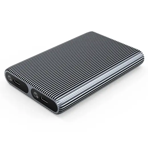 Orico AM2C3-2N Dual Disk Caddy for Two M.2 NVME USB-C 3.2 10Gb|s Drives - Gray