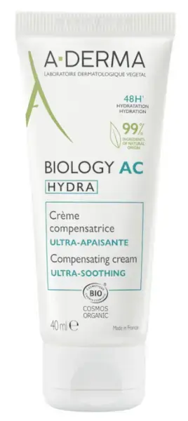 ADerma Biology AC Hydra Compensating Cream Ultra Organic Soothing 40ML