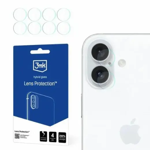 3MK Lens Protect iPhone 16 Plus 6.7" Camera Lens Protection 4 pcs