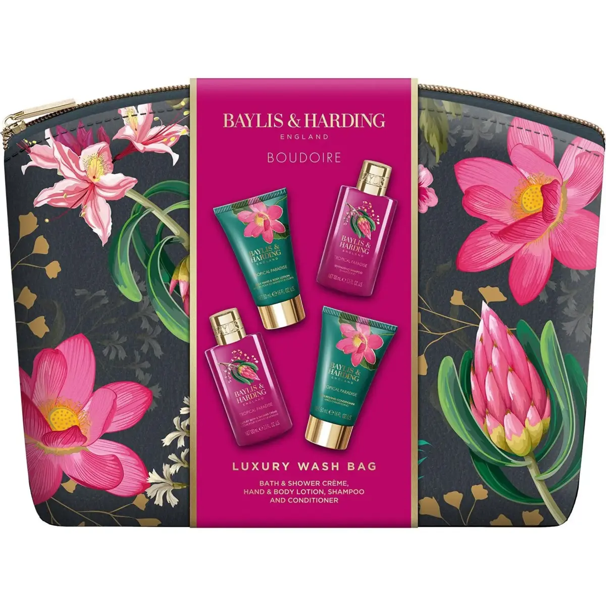 Baylis & Harding, Set Regalo Bellezza, Boudoire Körperpflege-Geschenkset - Tropical Paradise 4-tlg (Set per La Cura Del Corpo)