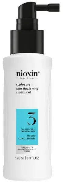 Nioxin System 3 Scalp + Hair Thickening Treatment Leave-in Treatment for Thinning Hair 100 Ml