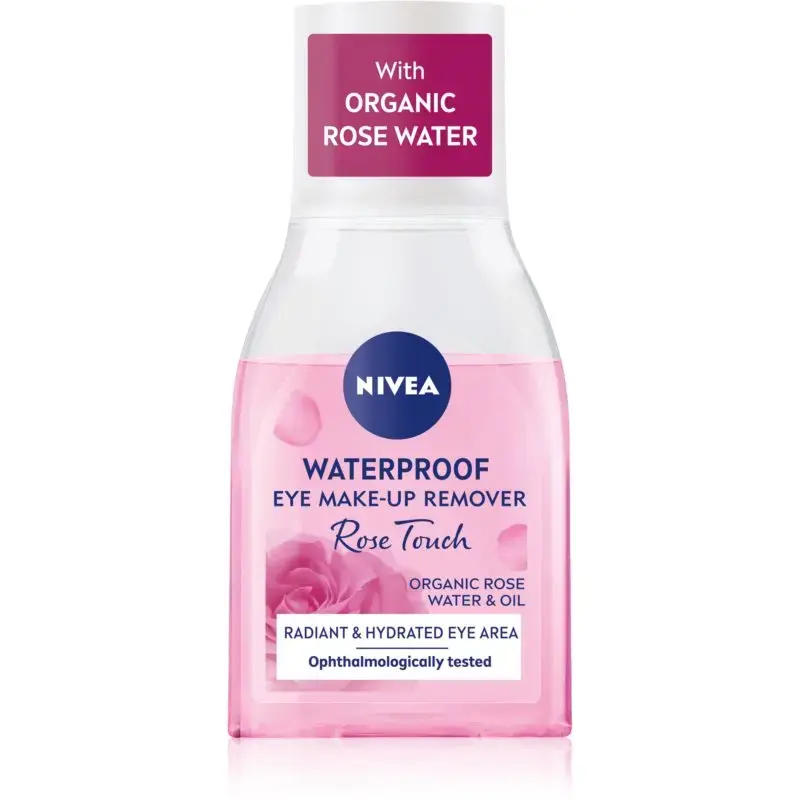 Nivea Rose Touch Waterproof Eye Make-up Remover - 100ml