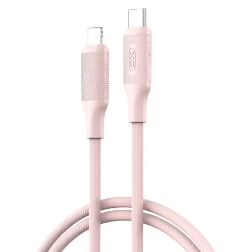XO NB-Q265A провод для передачи данных и зарядки | USB-C на Lightning | 27W | 1m | розовый