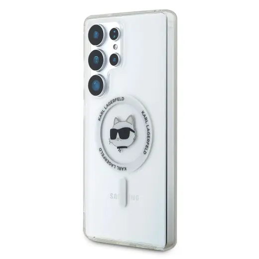 Karl Lagerfeld IML Choupette Head MagSafe Case for Samsung Galaxy S25 Ultra Transparent