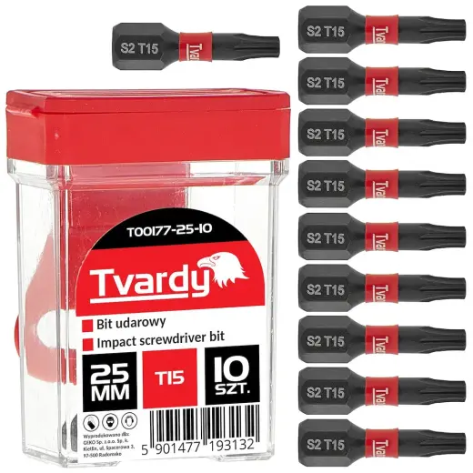 Löökkruvikeeraja otsik T15 25mm S2 – karp