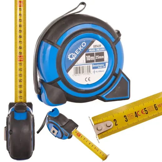 Tape Measure 10m x 25mm, Double-Sided