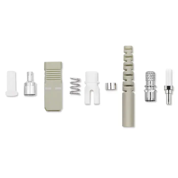 Qoltec SC fiber connectors | Multimode | 2.0mm | Mounting set | 200pcs.