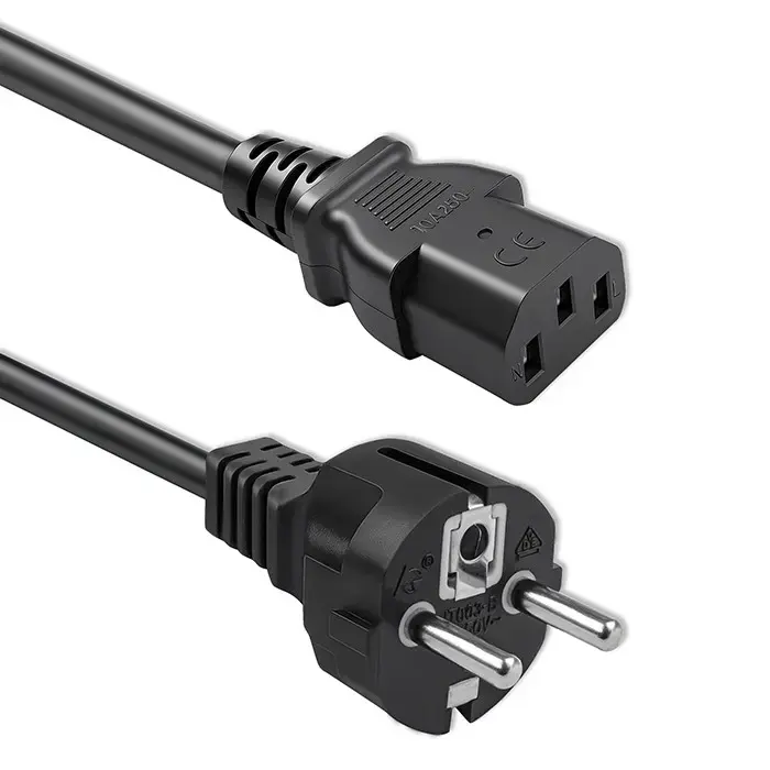 Qoltec Power cable SCHUKO | IEC C13 | CEE 7/7 | 3x1.00mm² | Pure copper Cu | 3m