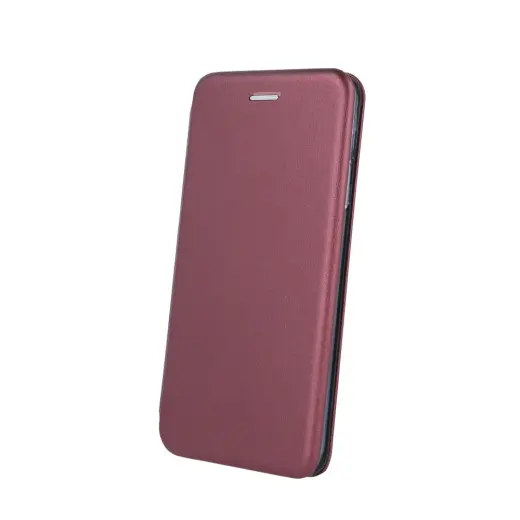 Fusion Diva book case for Samsung A356 Galaxy A35 5G dark red