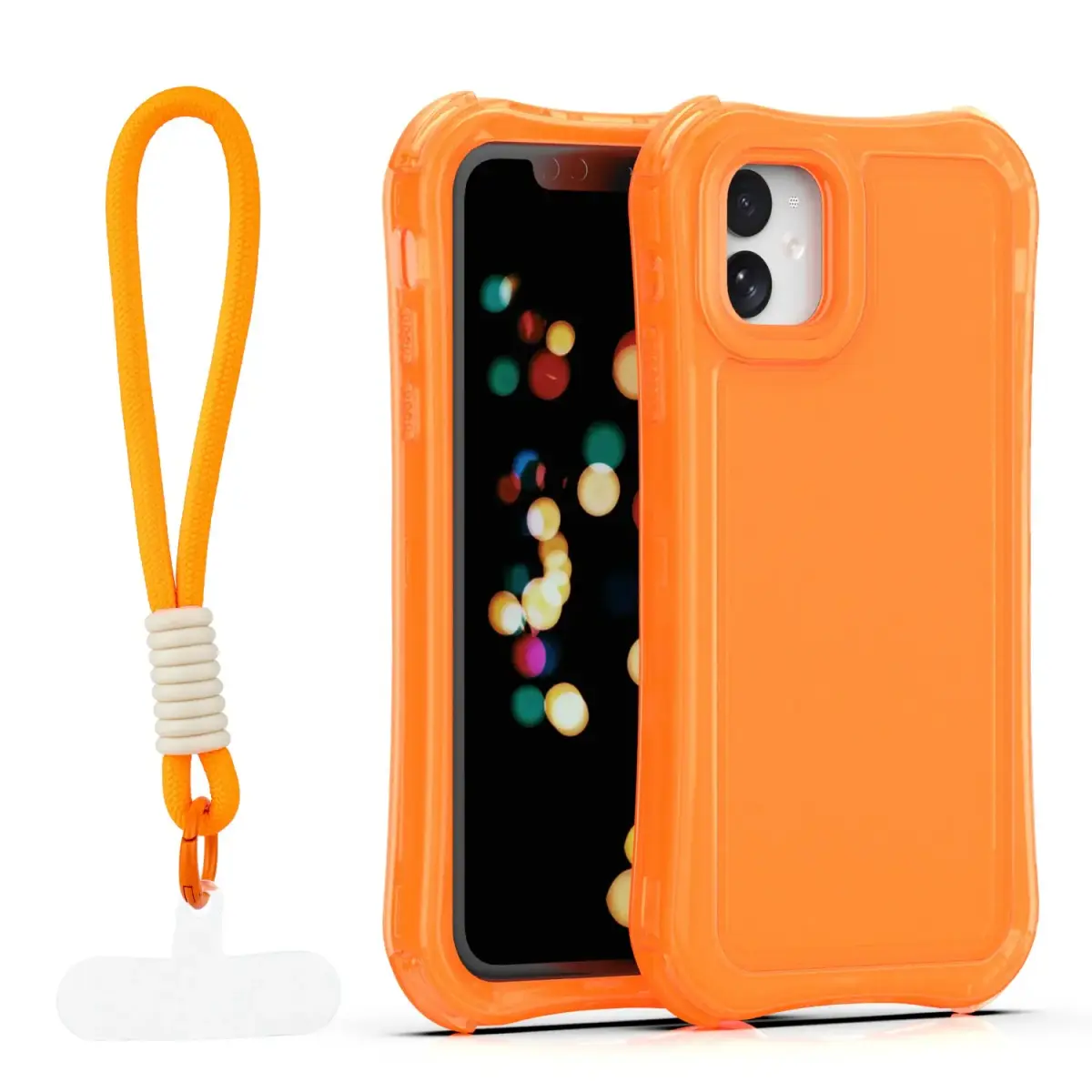 Safepop maciņš ar siksniņu telefonam iPhone 11 oranžs