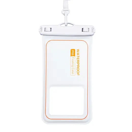 Waterproof case floating white