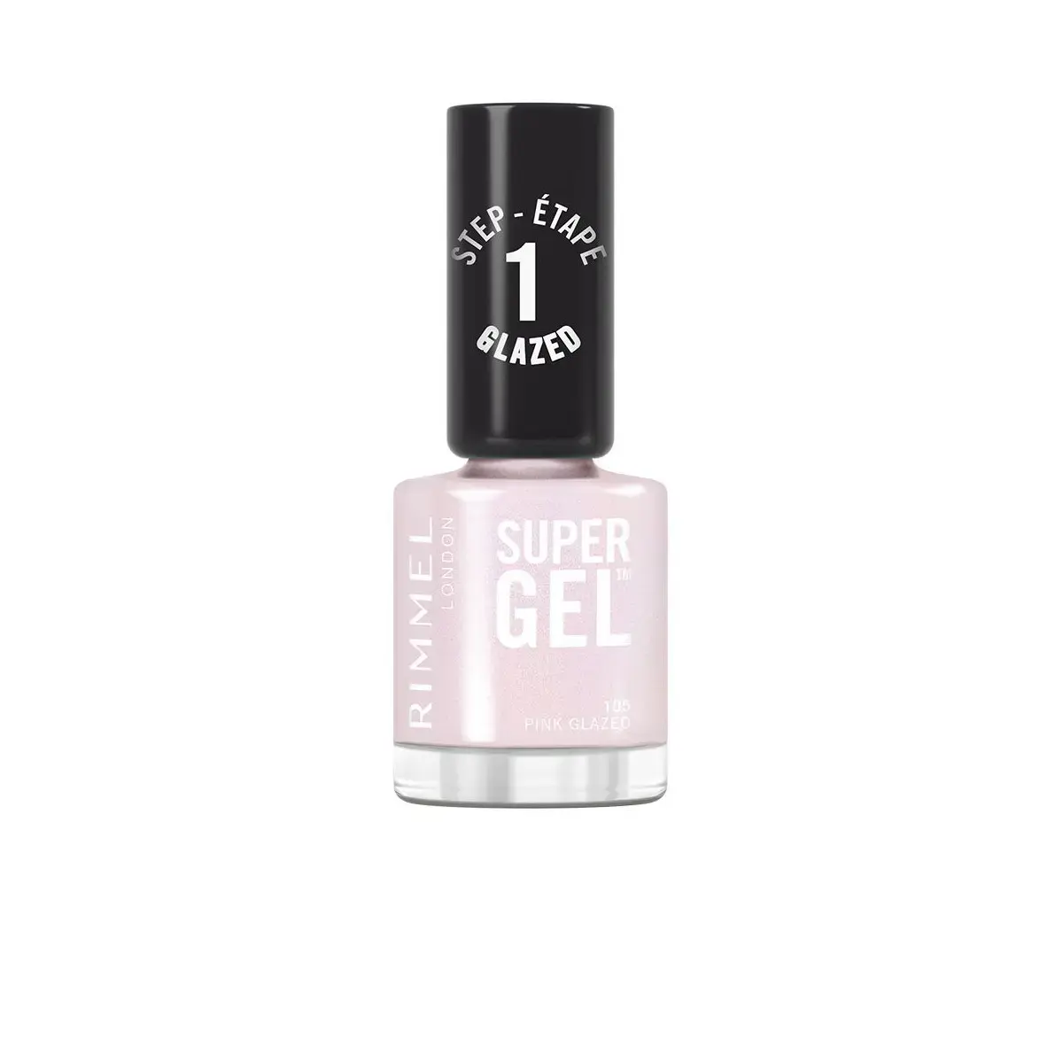 Rimmel Super Gel Nail Polish Gel Without UV/LED Lamp Color 105 Pink Glazed 12ml