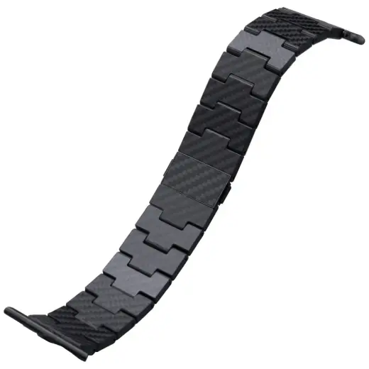 Band PITAKA Carbon Fiber Retro for Apple Watch 1|2|3|4|5|6|7|8|9|10|SE|Ultra|Ultra2 black grey Photo