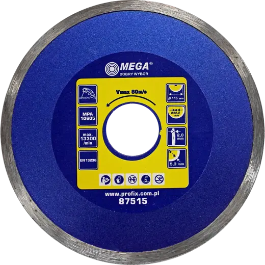 Dimanta disks BCN 115x22mm flīzēm Mega