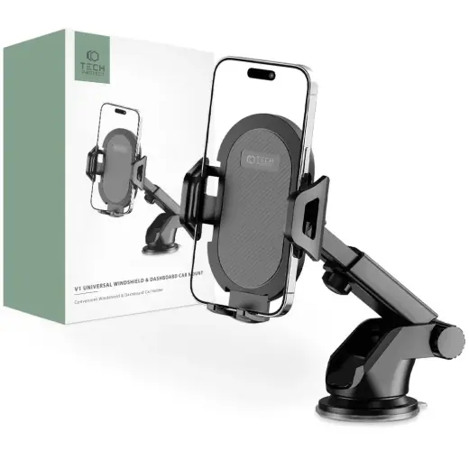 Tech-Protect V1 car phone holder for windshield|cockpit - black