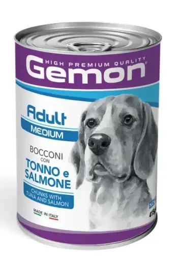 Gemon Dog Medium Adult Chunks with Tuna and Salmon 415 g