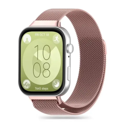 Tech-Protect MilaneseBand strap for Huawei Watch Fit 3 - pink