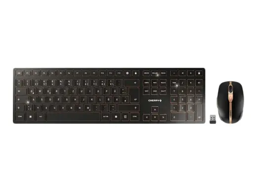 Cherry DW 9100 SLIM Tastatur-und-Maus-Set TastaturundMausSet kabellos (JD-9100DE-2) (JD9100DE2)