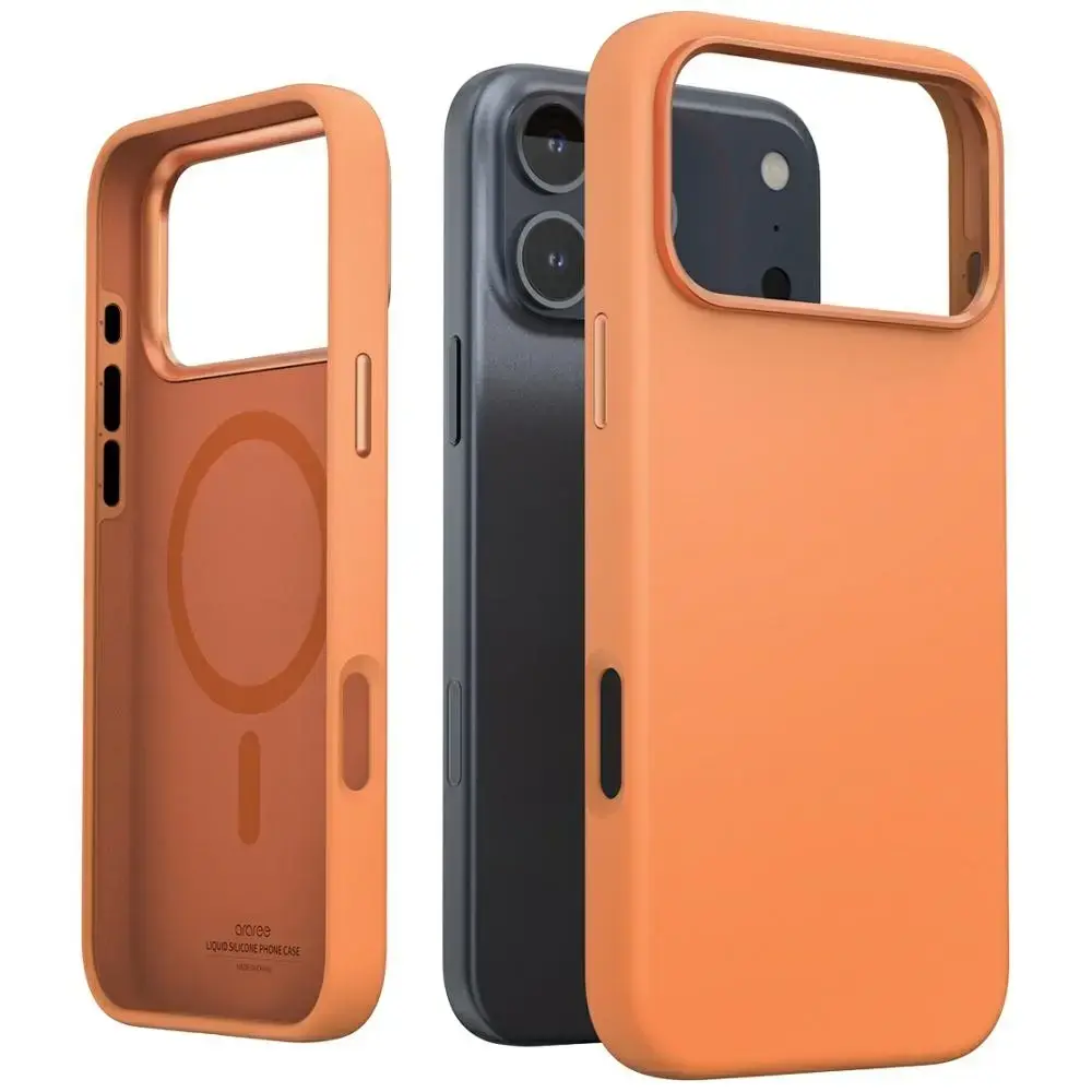 Araree Typo Skin M maciņš ar MagSafe atbalstu telefonam iPhone 17 Pro Max oranžs