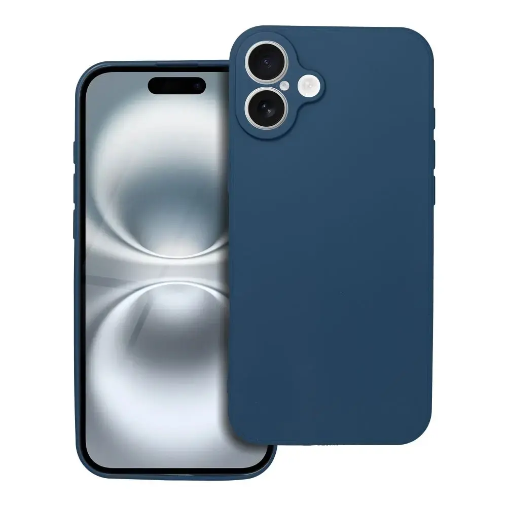 Soft maciņš telefonam iPhone 16 Plus tumši zils