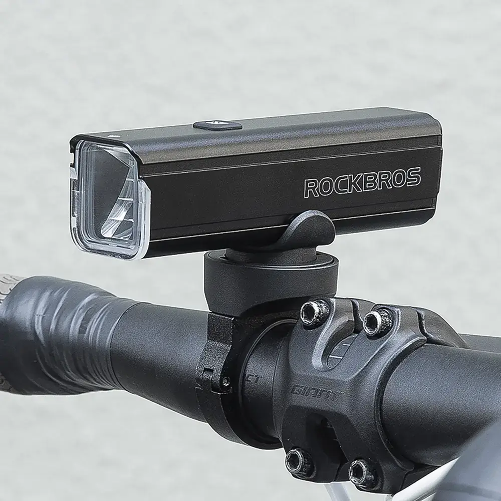 Rockbros 24610002001 Front Bike Light 1000 lm + USB-C - USB-A Cable - Black