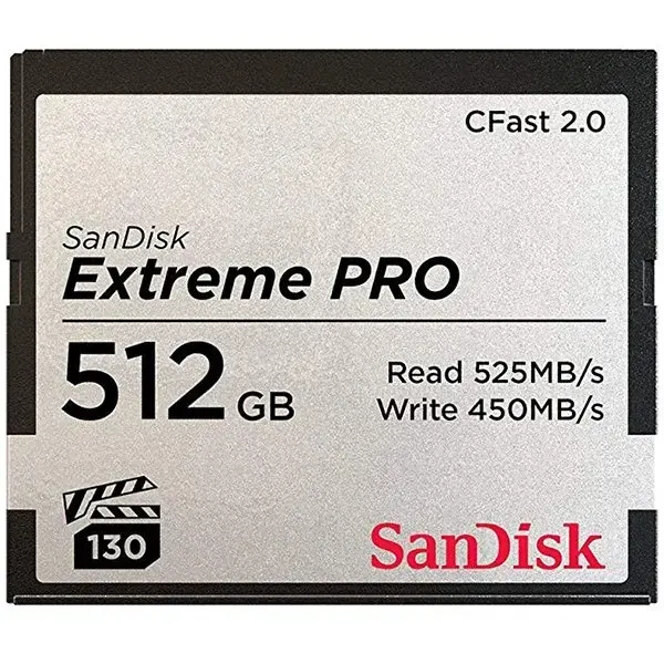 SANDISK Extreme PRO CFAST 2.0 512GB 525MB/s VPG130