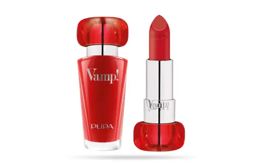 Pupa, Vamp!, Paraben-Free, Volume, Cream Lipstick, 303, Iconic Red, 3.5 g