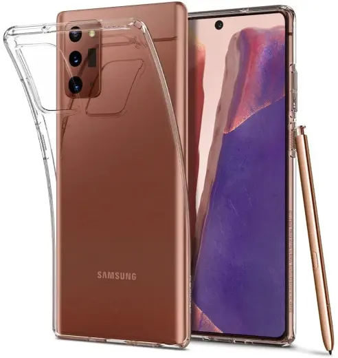 Fusion Ultra Back Case 2 mm Izturīgs Silikona Aizsargapvalks Priekš Samsung N986 Galaxy Note 20 Ultra Caurspīdīgs