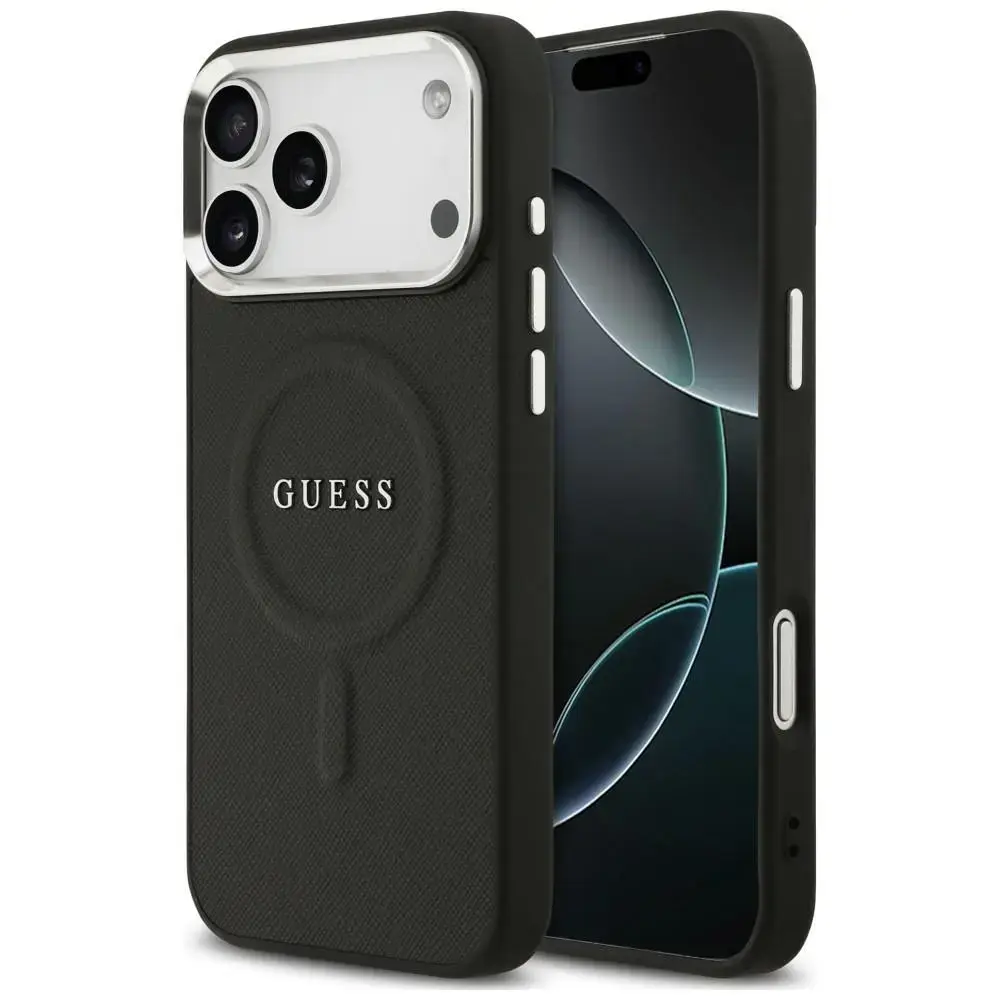 Case Guess Classic Logo MagSafe for iPhone 18 Pro / 17 Pro black