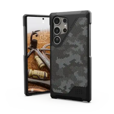 UAG Metropolis LT Magnet case for Samsung Galaxy S24 Ultra with magnetic module - black camouflage