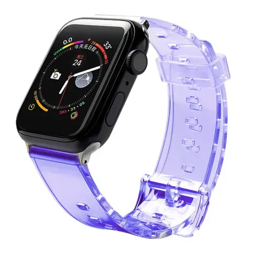 Silikoninis išmaniojo laikrodžio dirželis Apple Watch (42/44 mm) | silikoninis | violetinis
