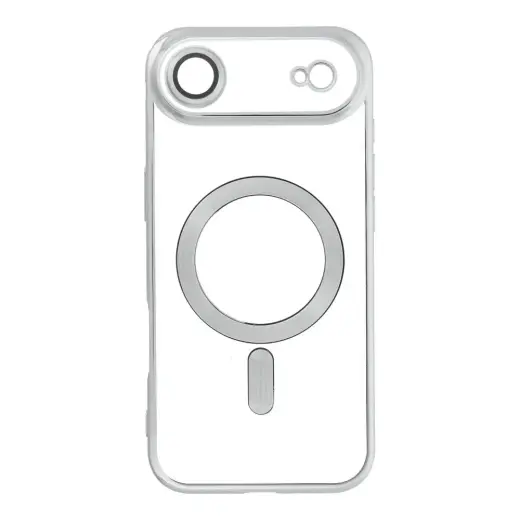 Electro Mag telefono dėklas su MagSafe palaikymu iPhone 17 Air sidabrinis